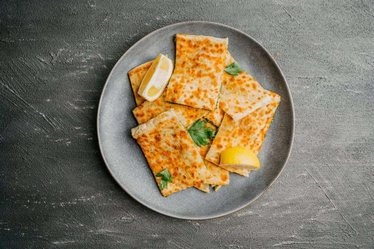 Hand-rolled gözleme cooked to order at Eat Istanbul